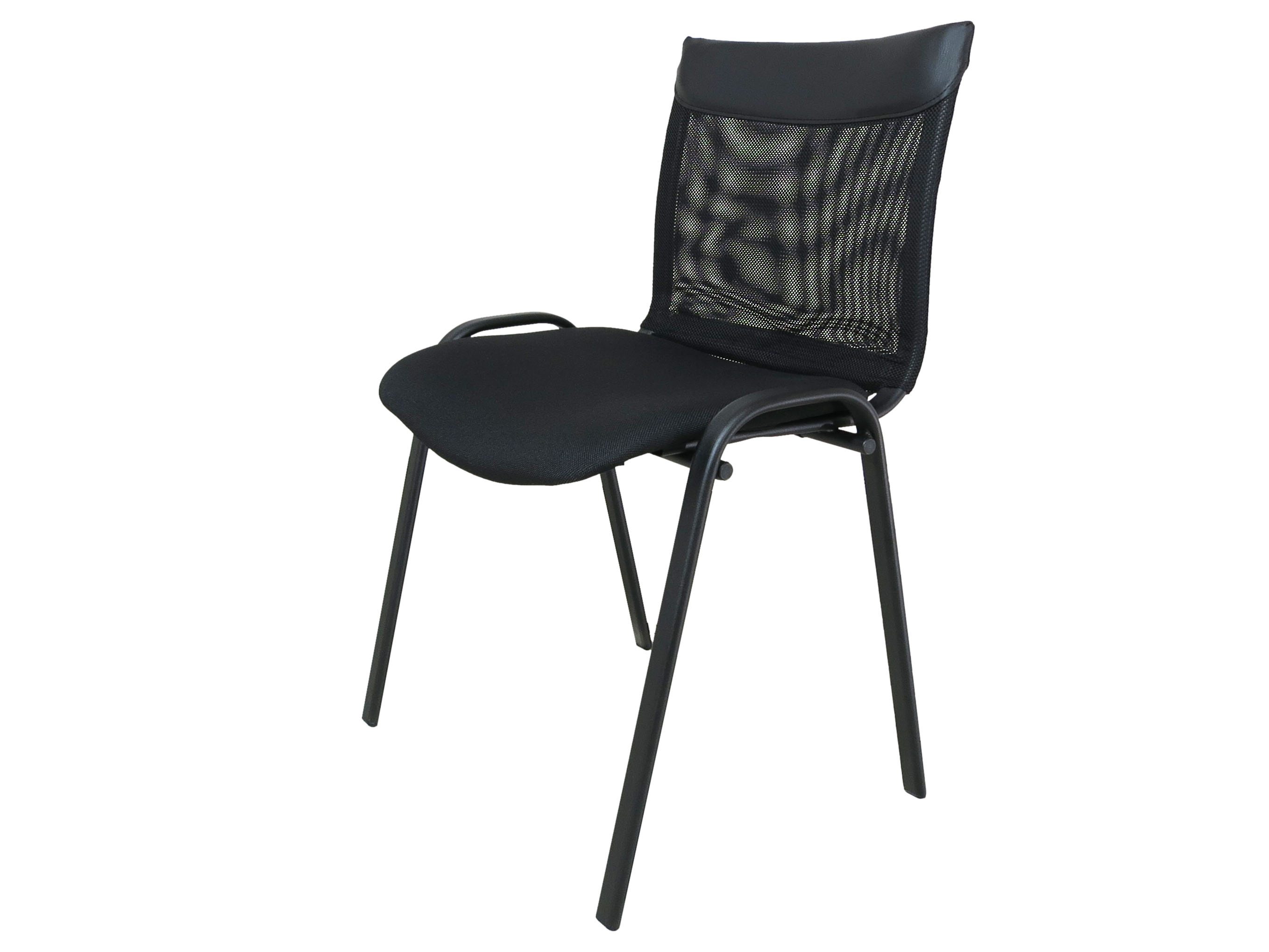 Стілець офісний ISO СМФ ПРЕСТИЖ спинка сітка чорна